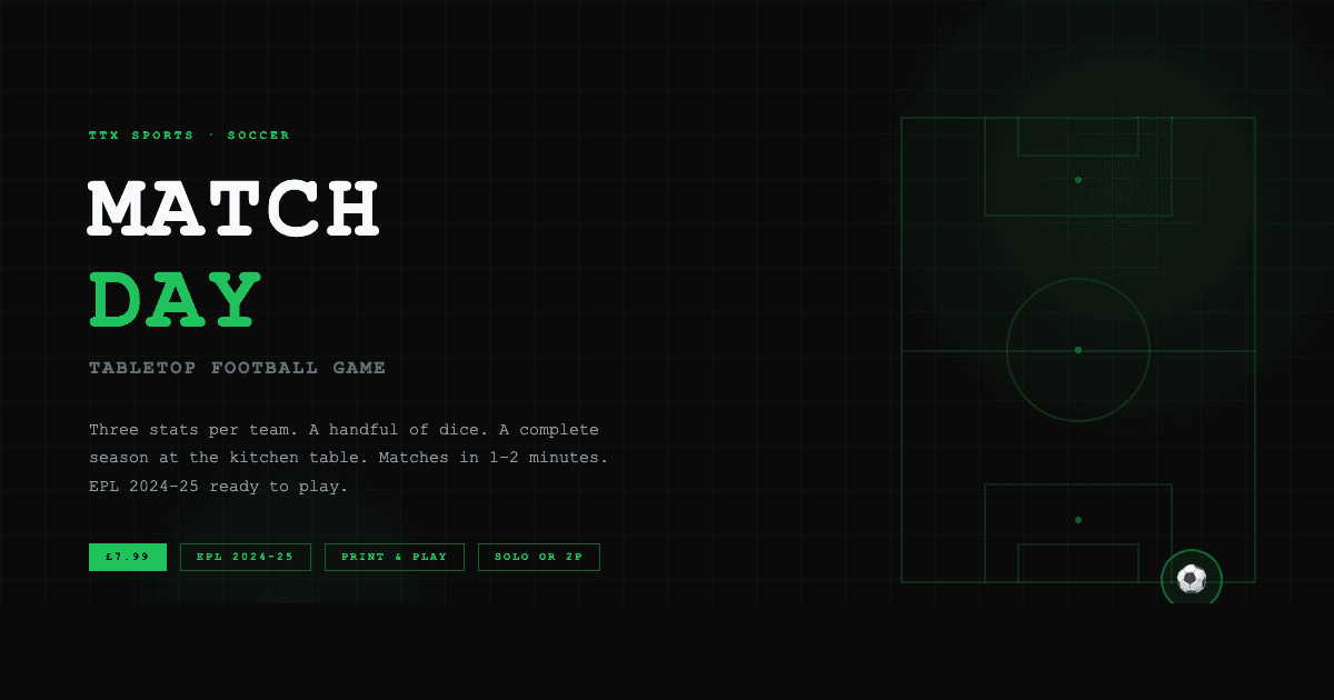 Match Day - Tabletop Football Game