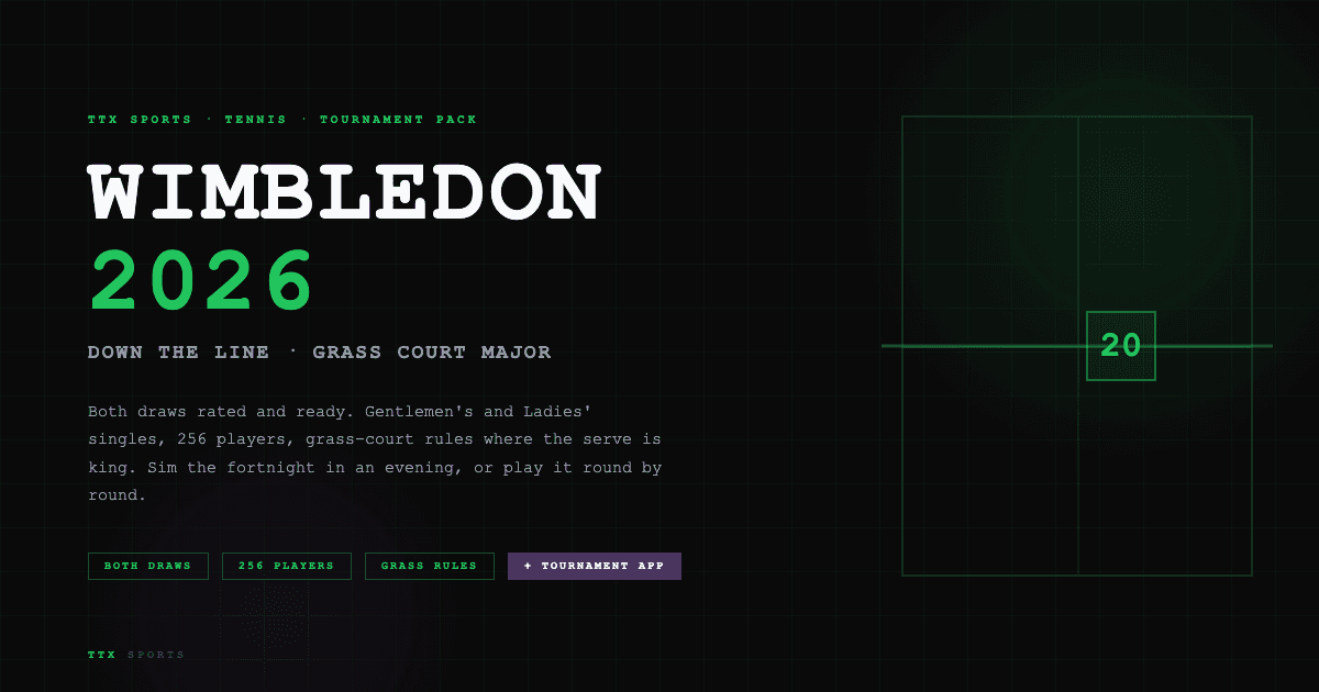 Play Wimbledon 2026 on Your Tabletop